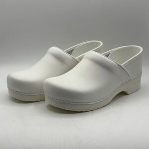 Womens Dansko Professional Size 42 US 11.5-12 White Clog Nursing Leather Insole
